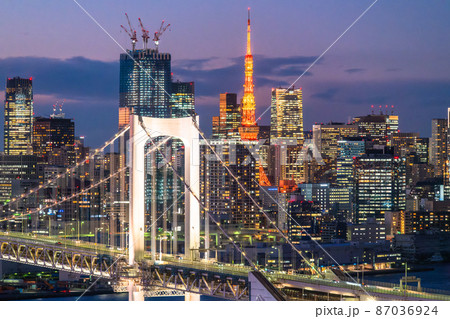 《東京都》東京ウォーターフロント・都市夜景 87036924