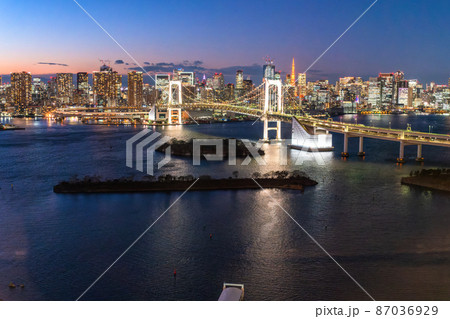 《東京都》東京ウォーターフロント・都市夜景 《東京都》東京ウォーターフロント・都市夜景 87036929