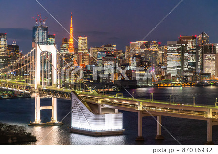 《東京都》東京ウォーターフロント・都市夜景 《東京都》東京ウォーターフロント・都市夜景 87036932