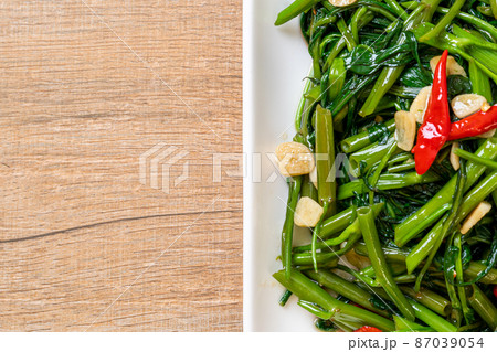Stir-Fried Chinese Morning Glory or Water Spinach 87039054