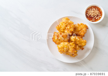 fried corn with sauce 87039691