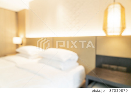 abstract blur hotel resort bedroom for background abstract blur hotel resort bedroom for background 87039879