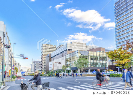 東京江東区の都市風景　京葉道路 87040018