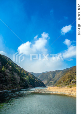 浅尾沈下橋から見た仁淀川 87041042