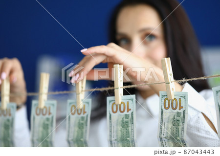 Female with fresh manicure Female with fresh manicure 87043443