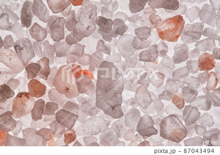 Crystals of pink Himalayan salt. High quality photo 87043494