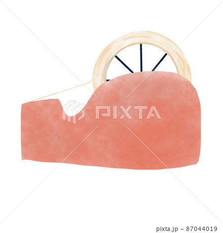 文房具 セロハンテープ 水彩風イラスト 文房具 セロハンテープ 水彩風イラスト 87044019