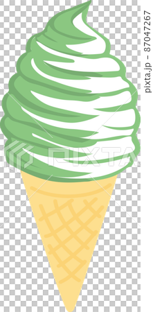 Soft serve ice cream _ matcha vanilla mix 87047267