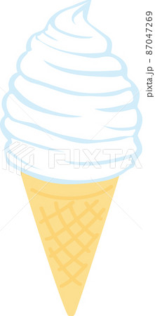 ソフトクリーム_バニラ 87047269