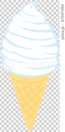 ソフトクリーム_バニラ 87047269