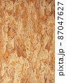 Texture of cork material in beige shades with Copy space. Abstract background. 87047627