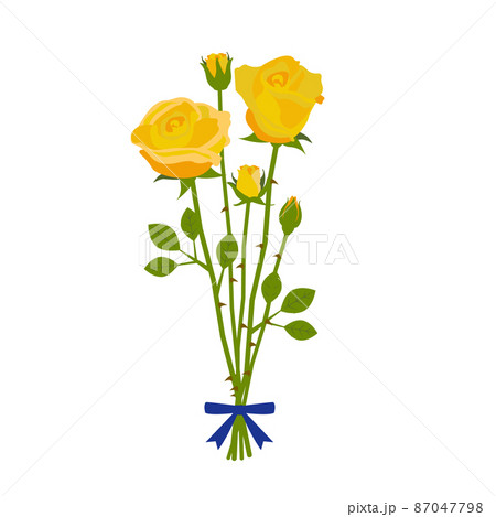 黄色いバラの花束 黄色いバラの花束 87047798