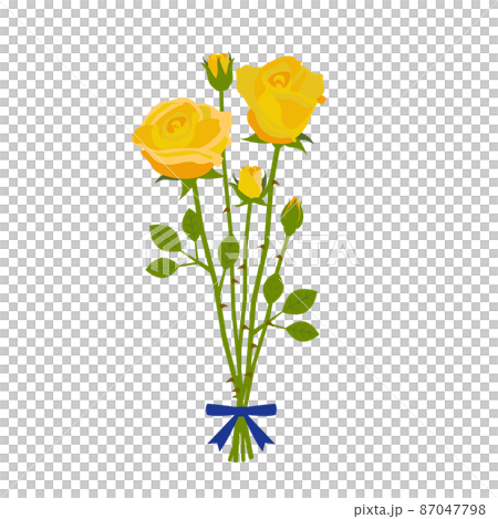 黄色いバラの花束 黄色いバラの花束 87047798