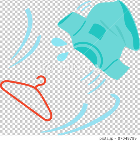Laundry flying in the wind 87049789