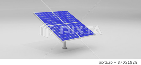 Solar panel concept 3d illustration isolated on background 87051928