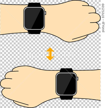 Replacing the smartwatch (dark screen) with the left and right hands Replacing the smartwatch (dark screen) with the left and right hands 87052599
