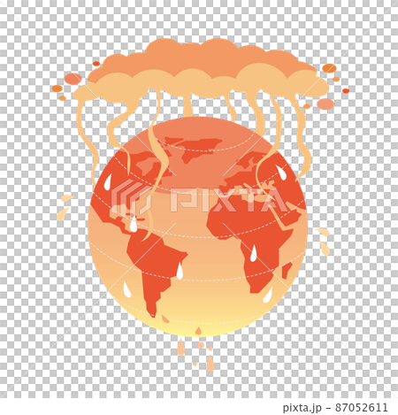 熱がこもって暑がる地球 87052611