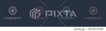 creative mandala vector logo template brand retro 87053449