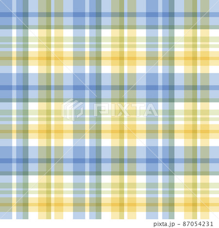 マドラスチェック/青×黄色 87054231