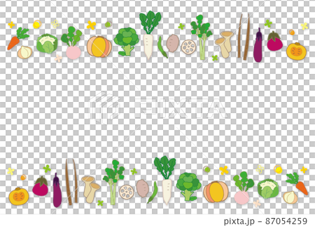 Vegetable frame background material Vegetable frame background material 87054259