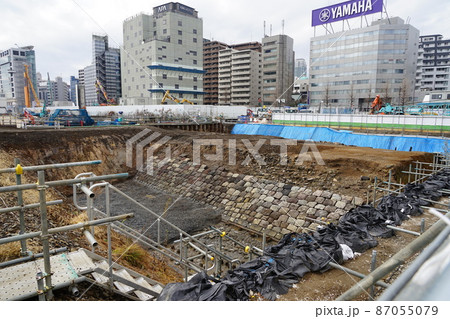 2月 港区1683高輪築堤跡発掘調査現場・海上鉄道遺構 2月 港区1683高輪築堤跡発掘調査現場・海上鉄道遺構 87055079