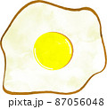 質感のある目玉焼き　イラスト 87056048