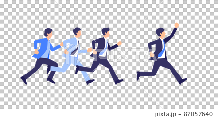 Running businessman 87057640