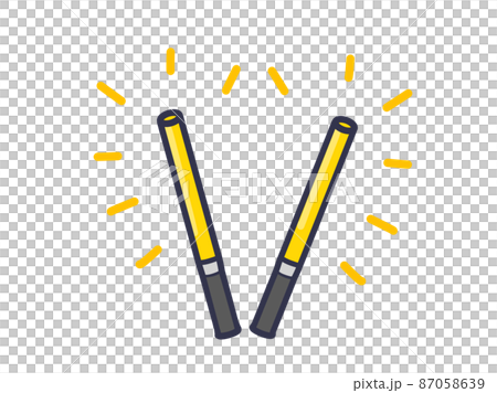 ペンライト 黄 イラストのイラスト素材 ペンライト 黄 イラストのイラスト素材
