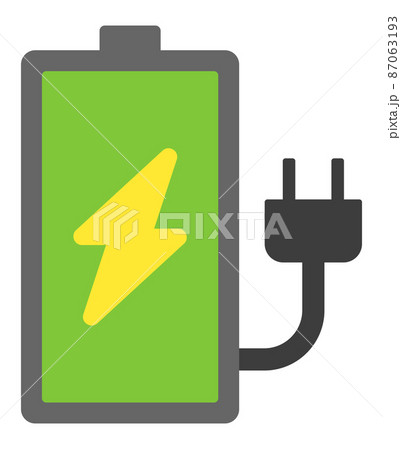 電池とプラグのアイコン 87063193