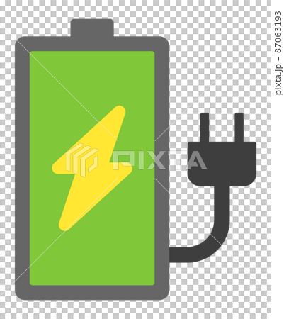 電池とプラグのアイコン 87063193