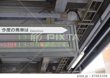 JR北海道 函館本線 小樽方面の電光掲示板 JR北海道 函館本線 小樽方面の電光掲示板 87063208