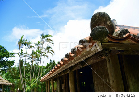 沖縄での暮らし、伝統建築のある風景 沖縄での暮らし、伝統建築のある風景 87064215