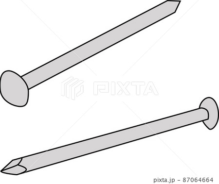シンプルなクギのイラスト素材 シンプルなクギのイラスト素材 87064664