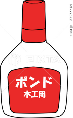 可愛い白いボンドのイラスト素材 可愛い白いボンドのイラスト素材 87065464