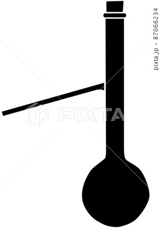 実験のフラスコのイメージ シルエット のイラスト素材