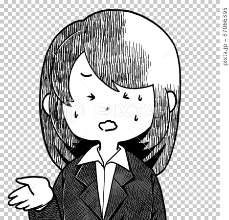 鬆散的女性角色姿勢伸出手 鬆散的女性角色姿勢伸出手 87066395