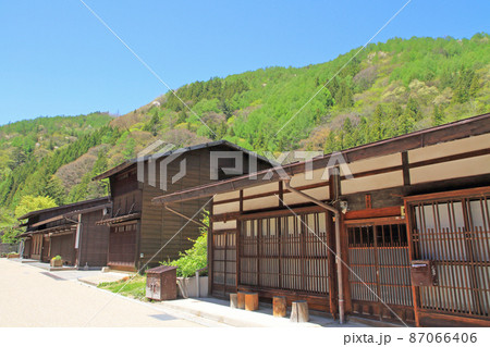 中山道木曽路 奈良井宿の町並み 中山道木曽路 奈良井宿の町並み 87066406