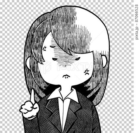 鬆散的女性角色指向姿勢 鬆散的女性角色指向姿勢 87066528