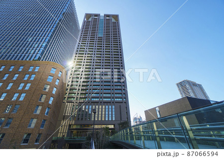 中之島3丁目歩道橋付近から　中之島　関電ビル付近 87066594