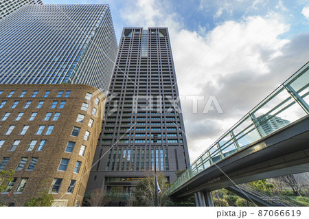 中之島3丁目歩道橋付近から　中之島　関電ビル付近 87066619