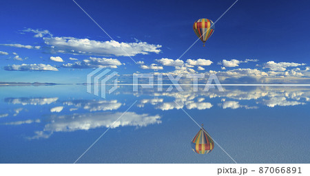 ミラーレイク・ウユニ塩湖の絶景 87066891