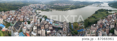Aerial view of urban village landscape in Shenzhen city,China Aerial view of urban village landscape in Shenzhen city,China 87066961