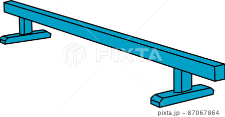 平均台のイラスト素材 87067864