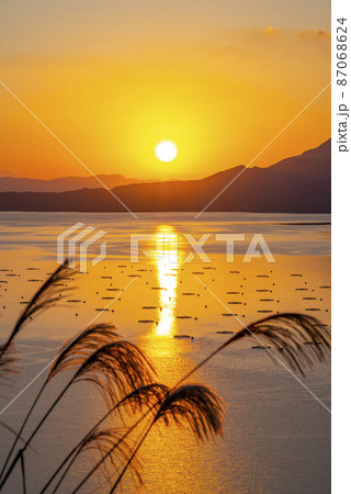 桜島夕焼け 87068624