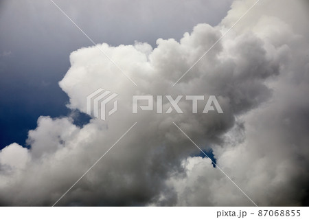 Storm cumulonimbus clouds in sky 87068855