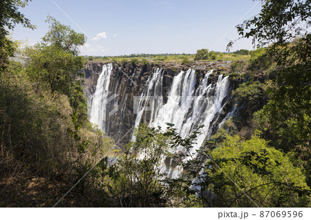Africa, Zambia, Scenic view of Victoria Falls Africa, Zambia, Scenic view of Victoria Falls 87069596