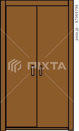 シンプルなクローゼットのイラスト素材 シンプルなクローゼットのイラスト素材 87069796