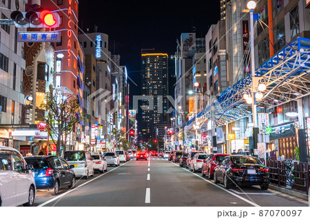 《兵庫県》神戸三宮駅前・都市夜景 87070097
