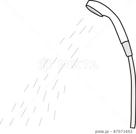 シャワーヘッドのイラスト シャワーヘッドのイラスト 87071602