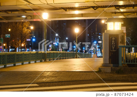 東京　神田橋　夜景（2022年1月） 87073424